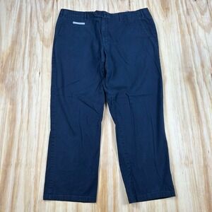 Domenico Vacca Men's Blue Dress Pants Cotton‎ Button Zip Flat Front 36x26
